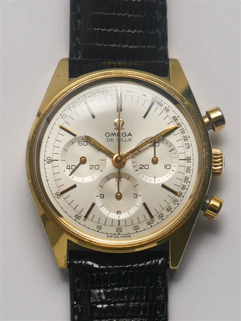 omega de ville chronograph vintage.